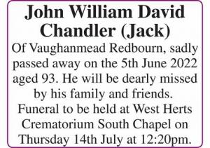 John William David Chandler (Jack)