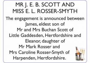 JAMES SCOTT & ELEANOR ROSSER-SMYTH