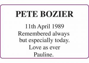 PETE BOZIER