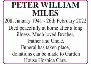 PETER MILES