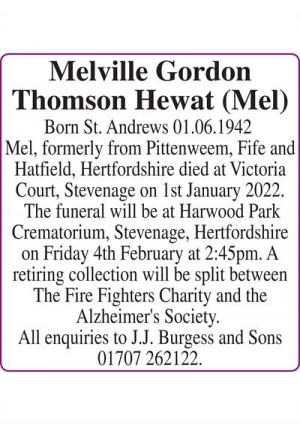 Melville Gordon Thomson Hewat (Mel)