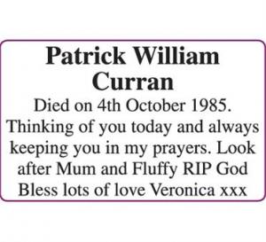 PATRICK WILLIAM CURRAN