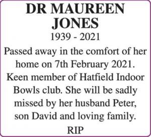 DR MAUREEN JONES