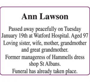 Ann Lawson