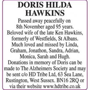 DORIS HILDA HAWKINS