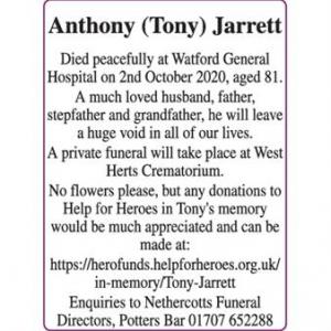 Anthony (Tony) Jarrett