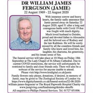 Dr William James Ferguson (Jamie)