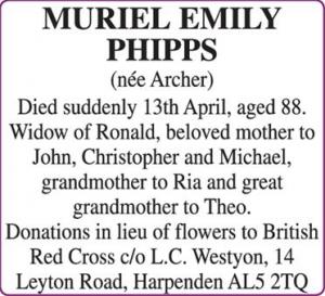 MURIEL EMILY PHIPPS