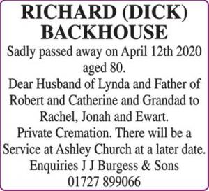 RICHARD BACKHOUSE
DICK