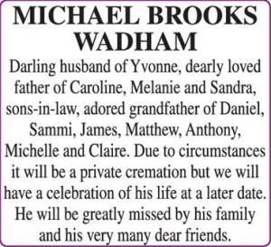 MICHAEL BROOKS WADHAM