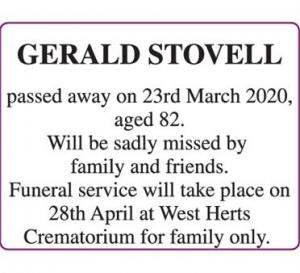 GERALD STOVELL