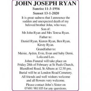 JOHN JOSEPH RYAN