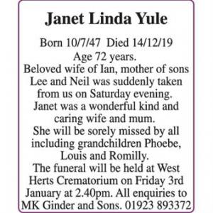 Janet Linda Yule