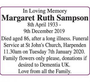 Margaret Ruth Sampson