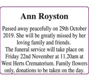 Ann Royston