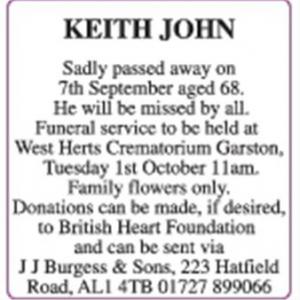 KEITH JOHN