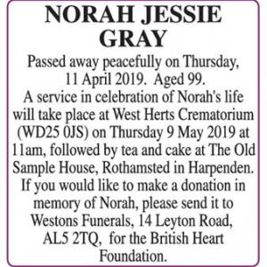 Norah Jessie Gray