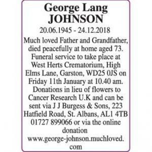 George Lang Johnson