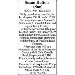 Susan Hatton (Sue)