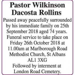 Pastor Wilkinson Dacosta Rollins