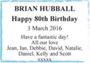 BRIAN HUBBALL