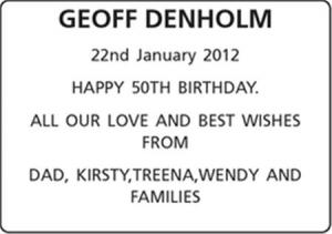 GEOFF DENHOLM